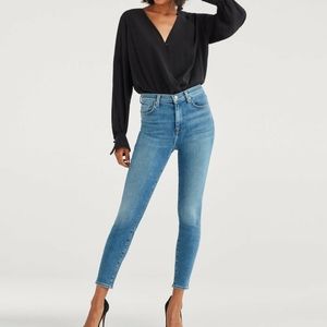7 for all mankind high rise skinny